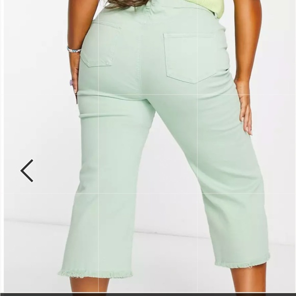 ASOS denim mint green  jeans - Picture 2 of 6